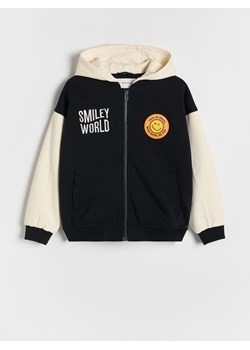 Reserved - Kurtka bomber SmileyWorld® - czarny ze sklepu Reserved w kategorii Kurtki chłopięce - zdjęcie 184735839