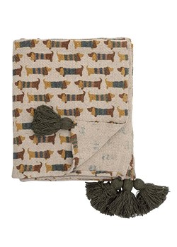 Bloomingville Pled &quot;Charlie&quot; w kolorze brązowo-beżowym - 160 x 130 cm ze sklepu Limango Polska w kategorii Tekstylia - zdjęcie 184738359