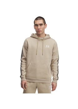 Męska bluza nierozpinana z kapturem UA Icon Fleece HD Taping - beżowa - id: 310839 - marki Under Armour - 184739507 Męska bluza nierozpinana z kapturem UA Icon Fleece HD Taping - beżowa ze sklepu Sportstylestory.com w kategorii Bluzy męskie - zdjęcie 184739507