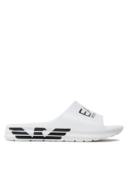 EA7 Emporio Armani Klapki XBP008 Biały ze sklepu MODIVO w kategorii Klapki męskie - zdjęcie 184741316