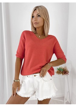 sweter diane koralowy one size ze sklepu UBRA w kategorii Swetry damskie - zdjęcie 184741755
