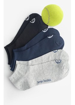 3-pack skarpetki stopki sportowe bawełniane 1007 Sergio Tacchini, Kolor czarno-szary, Rozmiar 35-38, Sergio Tacchini ze sklepu Intymna w kategorii Skarpetki damskie - zdjęcie 184742197
