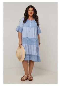 Curvy Lady Sukienka w kolorze błękitnym ze sklepu Limango Polska w kategorii Sukienki - zdjęcie 184742345