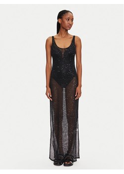 Guess Sukienka plażowa E5GK01 KCR20 Czarny Bodycon Fit ze sklepu MODIVO w kategorii Odzież plażowa - zdjęcie 184749445