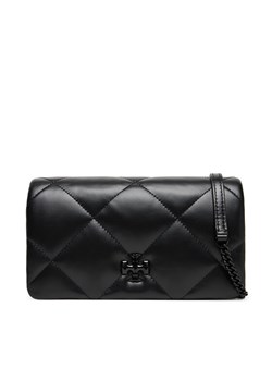 Torebka Tory Burch Kira Diamond 170622 Czarny ze sklepu eobuwie.pl w kategorii Kopertówki - zdjęcie 184750318