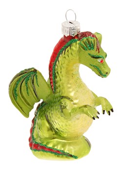 Krebs Glas Lauscha Ozdoba choinkowa w kolorze zielonym - dł. 12 cm ze sklepu Limango Polska w kategorii Dekoracje bożonarodzeniowe - zdjęcie 184751656