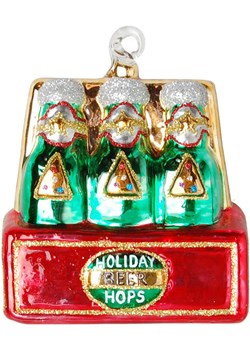Krebs Glas Lauscha Bombka ze wzorem - dł. 9 cm ze sklepu Limango Polska w kategorii Dekoracje bożonarodzeniowe - zdjęcie 184751819