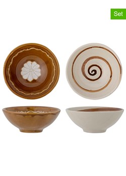 Bloomingville Miski (2 szt.) &quot;Heikki&quot; w kolorze biało-brązowym - Ø 12 cm ze sklepu Limango Polska w kategorii Miski - zdjęcie 184752256