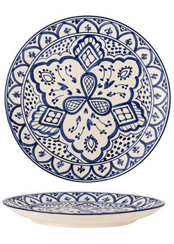 Bloomingville Talerz obiadowy &quot;Karlie&quot; w kolorze niebieskim - Ø 27,5 cm ze sklepu Limango Polska w kategorii Talerze - zdjęcie 184752387