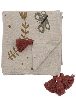 Bloomingville Pled &quot;Bryn&quot; w kolorze kremowo-brązowym - 160 x 130 cm ze sklepu Limango Polska w kategorii Narzuty i kapy - zdjęcie 184752479