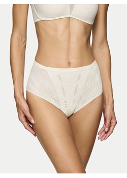 Triumph Figi klasyczne z wysokim stanem Shape Smart Ellipse 10222289 Écru ze sklepu MODIVO w kategorii Majtki damskie - zdjęcie 184754907