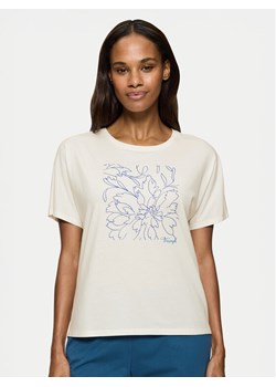 Triumph Koszulka piżamowa Mix & Match 10218281 Beżowy Relaxed Fit ze sklepu MODIVO w kategorii Piżamy damskie - zdjęcie 184754958