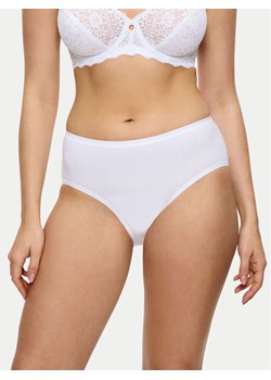 Triumph Figi klasyczne z wysokim stanem Sense Of Cotton 10224970 Biały ze sklepu MODIVO w kategorii Majtki damskie - zdjęcie 184754996