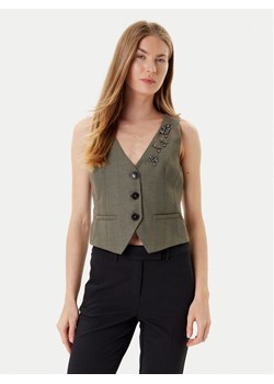 Marella Kamizelka garniturowa Cantico 2523156031 Khaki Slim Fit ze sklepu MODIVO w kategorii Kamizelki damskie - zdjęcie 184755015