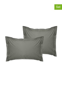 Colourful Cotton Poszewki renforcè (2 szt.) w kolorze szarym na poduszkę ze sklepu Limango Polska w kategorii Poduszki dekoracyjne - zdjęcie 184756927