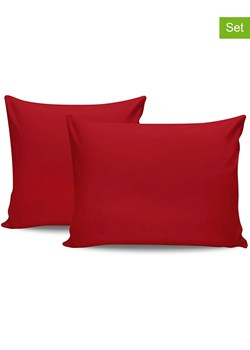Colourful Cotton Poszewki renforcè (2 szt.) w kolorze czerwonym na poduszkę ze sklepu Limango Polska w kategorii Poduszki dekoracyjne - zdjęcie 184756936