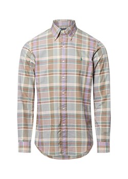 Polo Ralph Lauren Męska koszula w kratę Mężczyźni Modern Fit Bawełna seledynowy w kratkę ze sklepu vangraaf w kategorii Koszule męskie - zdjęcie 184758927