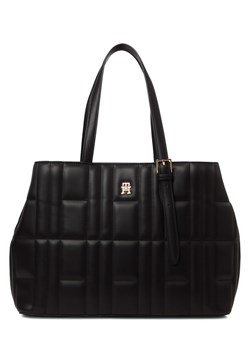 Tommy Hilfiger Damski shopper Kobiety Sztuczna skóra czarny jednolity ze sklepu vangraaf w kategorii Torby Shopper bag - zdjęcie 184758955