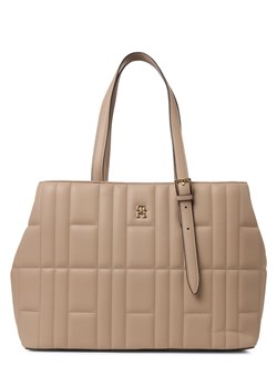 Tommy Hilfiger Damski shopper Kobiety Sztuczna skóra taupe jednolity ze sklepu vangraaf w kategorii Torby Shopper bag - zdjęcie 184758956