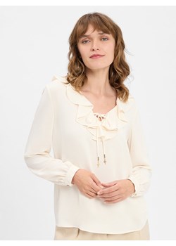 JOOP! Bluzka damska - Bastienne Kobiety écru jednolity ze sklepu vangraaf w kategorii Bluzki damskie - zdjęcie 184758987