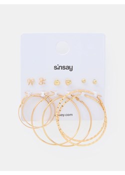 Sinsay - Kolczyki 6 pack - złoty ze sklepu Sinsay w kategorii Kolczyki - zdjęcie 184759978