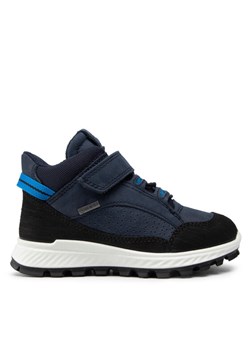 Trzewiki ECCO Exostrike Kids GORE-TEX 76194260159 Granatowy ze sklepu eobuwie.pl w kategorii Buty zimowe dziecięce - zdjęcie 184761315