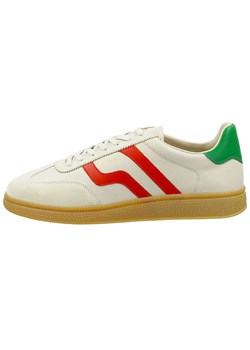 GANT Footwear Skórzane sneakersy &quot;Cuzmo&quot; w kolorze kremowo-czerwono-zielonym ze sklepu Limango Polska w kategorii Buty sportowe męskie - zdjęcie 184765018