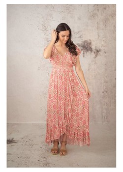 Lula Natura Sukienka w kolorze beżowo-czerwonym ze sklepu Limango Polska w kategorii Sukienki - zdjęcie 184766296