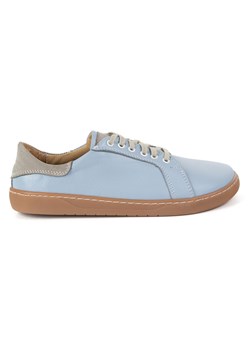Aura: Jasnoniebieskie Damskie Buty Barefoot | Casualowe Sneakersy Skórzane, Szeroki Toe Box ze sklepu butyolivier w kategorii Półbuty damskie - zdjęcie 184767056