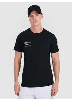 Męski t-shirt z nadrukiem 4F 4FRSS25TTSHM2848 - czarny ze sklepu Sportstylestory.com w kategorii T-shirty męskie - zdjęcie 184767375