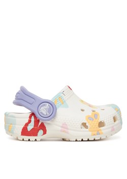 Klapki Crocs Classic Butterfly Graphic Clog T 211263 Biały ze sklepu eobuwie.pl w kategorii Klapki dziecięce - zdjęcie 184767559