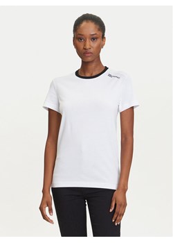 Karl Lagerfeld Jeans T-Shirt A3W17051 Biały Slim Fit ze sklepu MODIVO w kategorii Bluzki damskie - zdjęcie 184768148