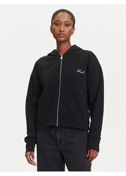 KARL LAGERFELD Bluza A3W20067 Czarny Regular Fit - id: 0000305575708 - marki Karl Lagerfeld - 184768177 KARL LAGERFELD Bluza A3W20067 Czarny Regular Fit ze sklepu MODIVO w kategorii Bluzy damskie - zdjęcie 184768177