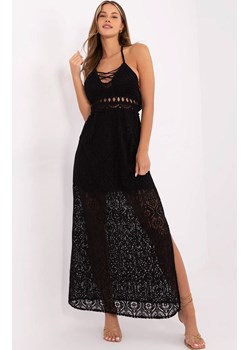 Sukienka boho z koronką czarna MI-SK-88191.63, Kolor czarny, Rozmiar uniwersalny, ITALY MODA ze sklepu Primodo w kategorii Sukienki - zdjęcie 184769077