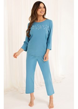Regina piżama damska 3/4 niebieska 724, Kolor niebieski, Rozmiar L, Regina ze sklepu Intymna w kategorii Piżamy damskie - zdjęcie 184769467