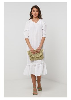 Lin Passion Lniana sukienka w kolorze białym ze sklepu Limango Polska w kategorii Sukienki - zdjęcie 184769636