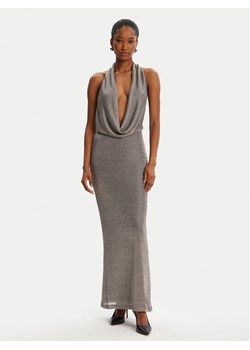 BARDOT Sukienka koktajlowa Nola Lurex Cowl 59814DB1 Srebrny Regular Fit ze sklepu MODIVO w kategorii Sukienki - zdjęcie 184769788
