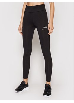 Alpha Industries Legginsy Basic 116053 Czarny Slim Fit ze sklepu MODIVO w kategorii Spodnie damskie - zdjęcie 184769815