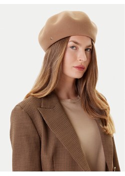 Weekend Max Mara Beret Pitti 2525576014 Brązowy ze sklepu MODIVO w kategorii Czapki zimowe damskie - zdjęcie 184769828
