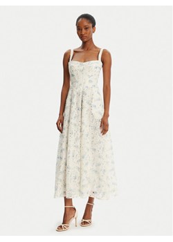 BARDOT Sukienka letnia Adaline Broderie 58655DB3 Biały Regular Fit ze sklepu MODIVO w kategorii Sukienki - zdjęcie 184769878