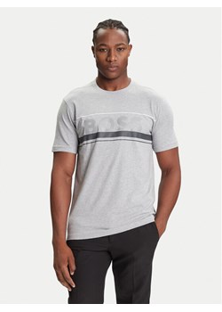 BOSS T-Shirt Iconic Zone 50550113 Szary Regular Fit ze sklepu MODIVO w kategorii T-shirty męskie - zdjęcie 184769896