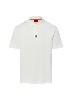 HUGO Męska koszulka polo - Deabono_D Mężczyźni Bawełna écru jednolity ze sklepu vangraaf w kategorii T-shirty męskie - zdjęcie 184773268