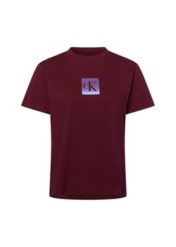 Calvin Klein Jeans Koszulka damska Kobiety Bawełna bordowy nadruk ze sklepu vangraaf w kategorii Bluzki damskie - zdjęcie 184773278