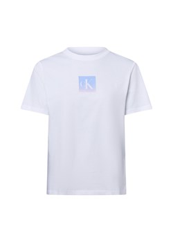 Calvin Klein Jeans Koszulka damska Kobiety Bawełna biały nadruk ze sklepu vangraaf w kategorii Bluzki damskie - zdjęcie 184773279