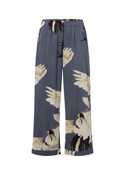 Marie Lund Damskie spodnie od piżamy Kobiety wiskoza niebieski wzorzysty ze sklepu vangraaf w kategorii Spodnie damskie - zdjęcie 184773298