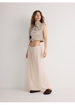 Reserved - Spódnica maxi - kremowy ze sklepu Reserved w kategorii Spódnice - zdjęcie 184773527