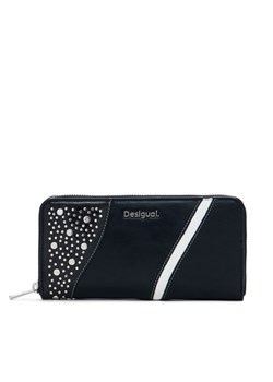 Desigual Duży Portfel Damski 25SAYP24 Czarny ze sklepu MODIVO w kategorii Portfele damskie - zdjęcie 184774648