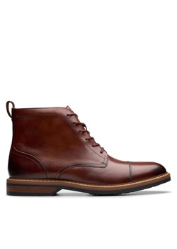 Kozaki Clarks Aldwin Cap 26179733 Brązowy ze sklepu eobuwie.pl w kategorii Buty zimowe męskie - zdjęcie 184775897