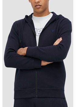 GUESS Granatowa bluza męska rozpinana Aldwin, Rozmiar M ze sklepu outfit.pl w kategorii Bluzy męskie - zdjęcie 184777195