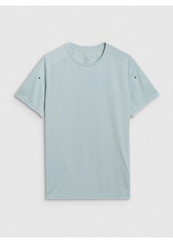 Męska koszulka treningowa 4F x Robert Lewandowski RL9SSS25TFTSM1693 - turkusowa ze sklepu Sportstylestory.com w kategorii T-shirty męskie - zdjęcie 184779917